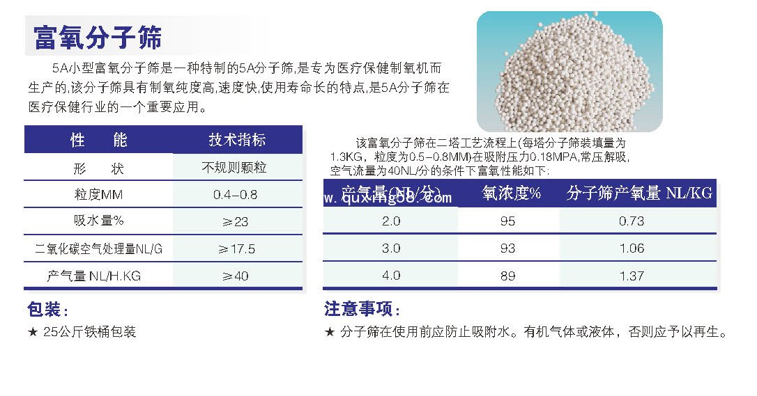 富氧分子篩